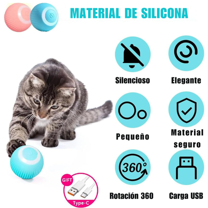 Pelota interactiva para gatos